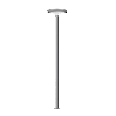 Ward Modern Round Dual Motion Sensor LED Aluminum Outdoor Post Lights