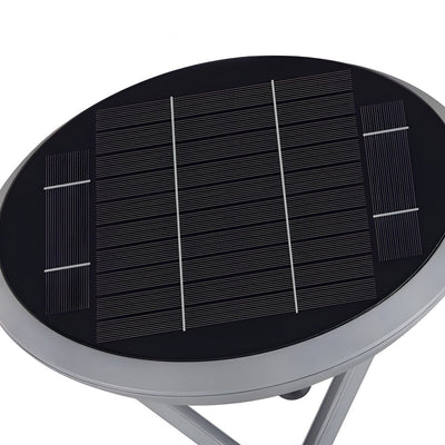 Horten Modern Round Dual LED Aluminum Outdoor Post Pillar Lamp