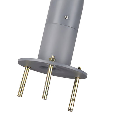 Horten Modern Round Dual LED Aluminum Outdoor Post Pillar Lamp
