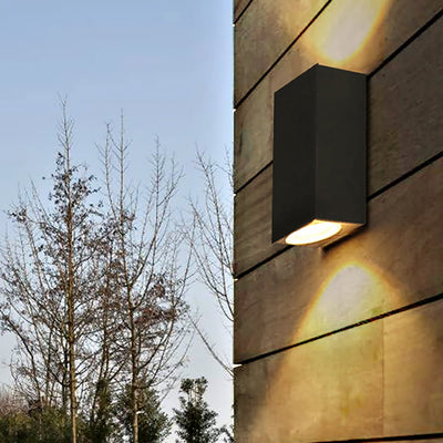Leah Modern Square Design Aluminum Outdoor Wall Light