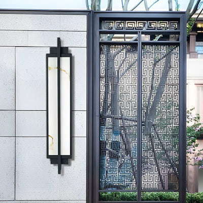 Gifed Modern LED Marble Outdoor Sconce Wall Lights
