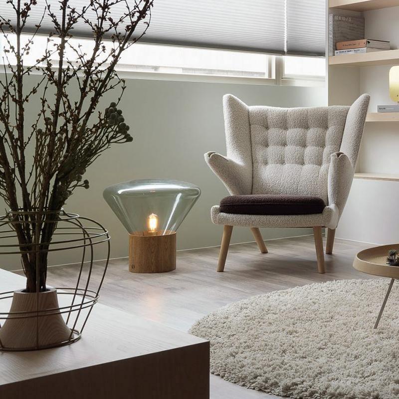 Sylirella Minimalist Wood Table Lamp