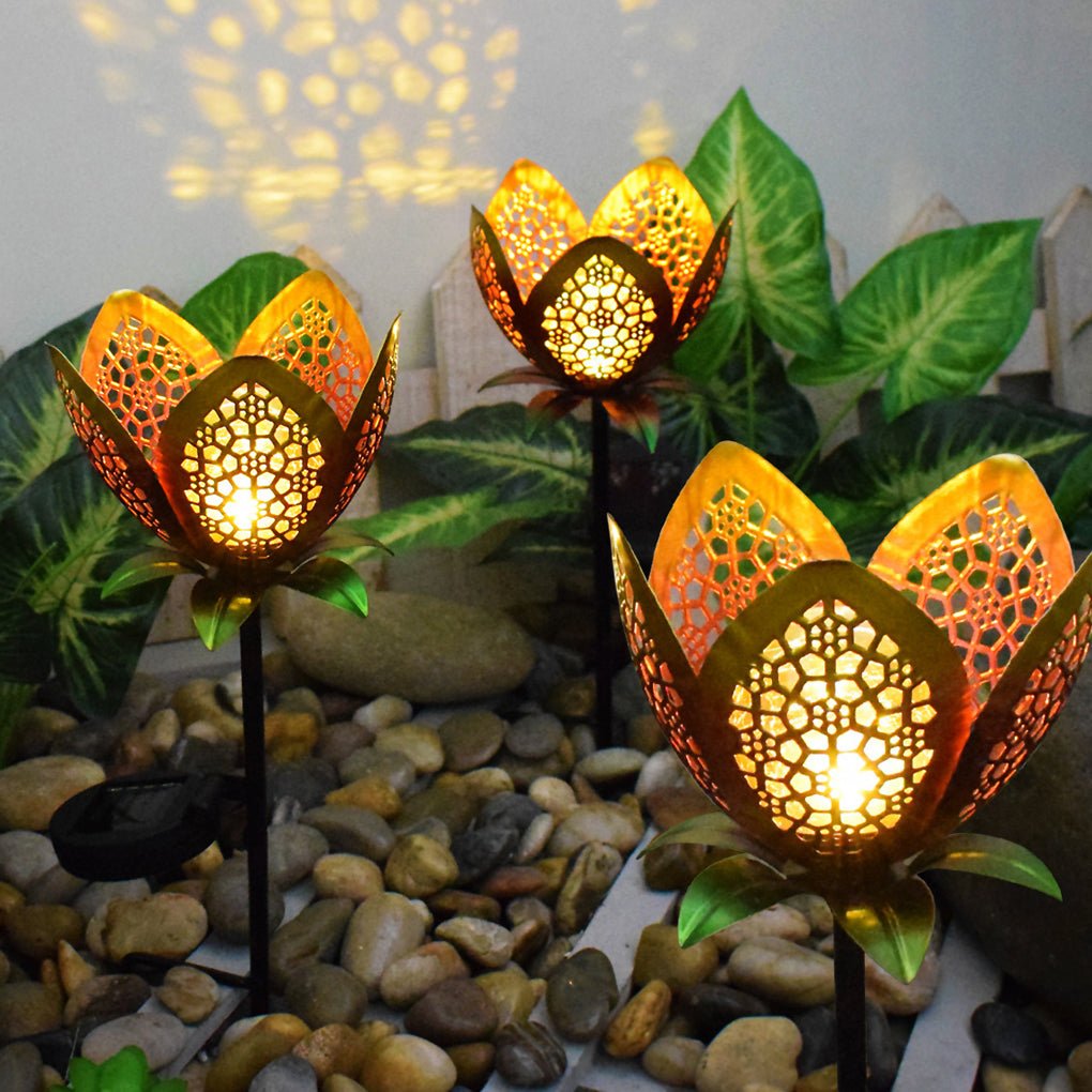 Edeline Mystical Moon Sun Flame Iron Outdoor Light
