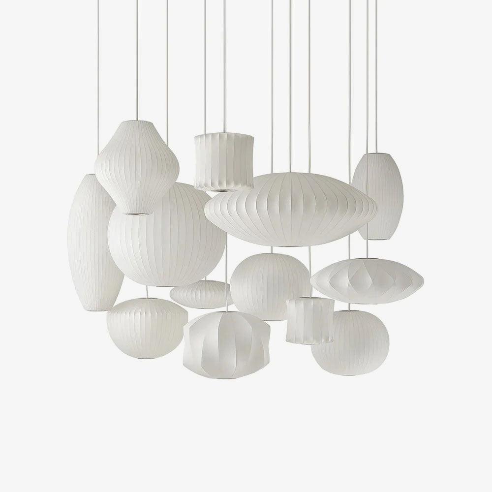 Bis Silk & Steel Pendant Lamp