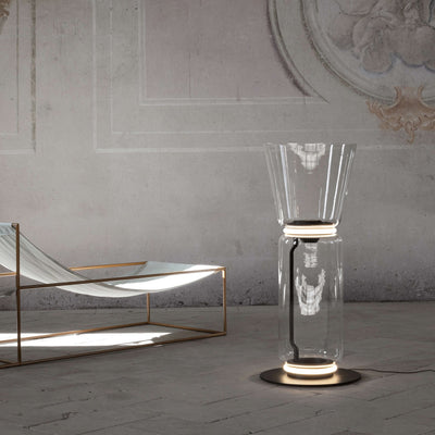 Lustra Floor Lamp Bamboo Glass - Neutral Decor