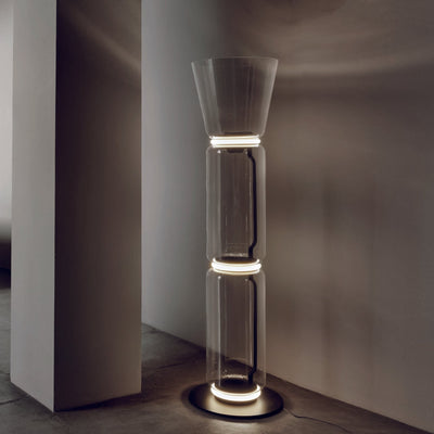 Lustra Floor Lamp Bamboo Glass - Neutral Decor