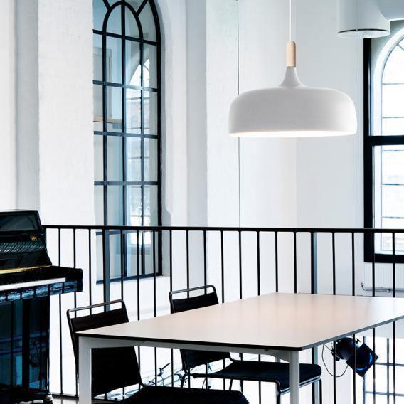 Sylivenne Pendant Lamp White Shade Wood