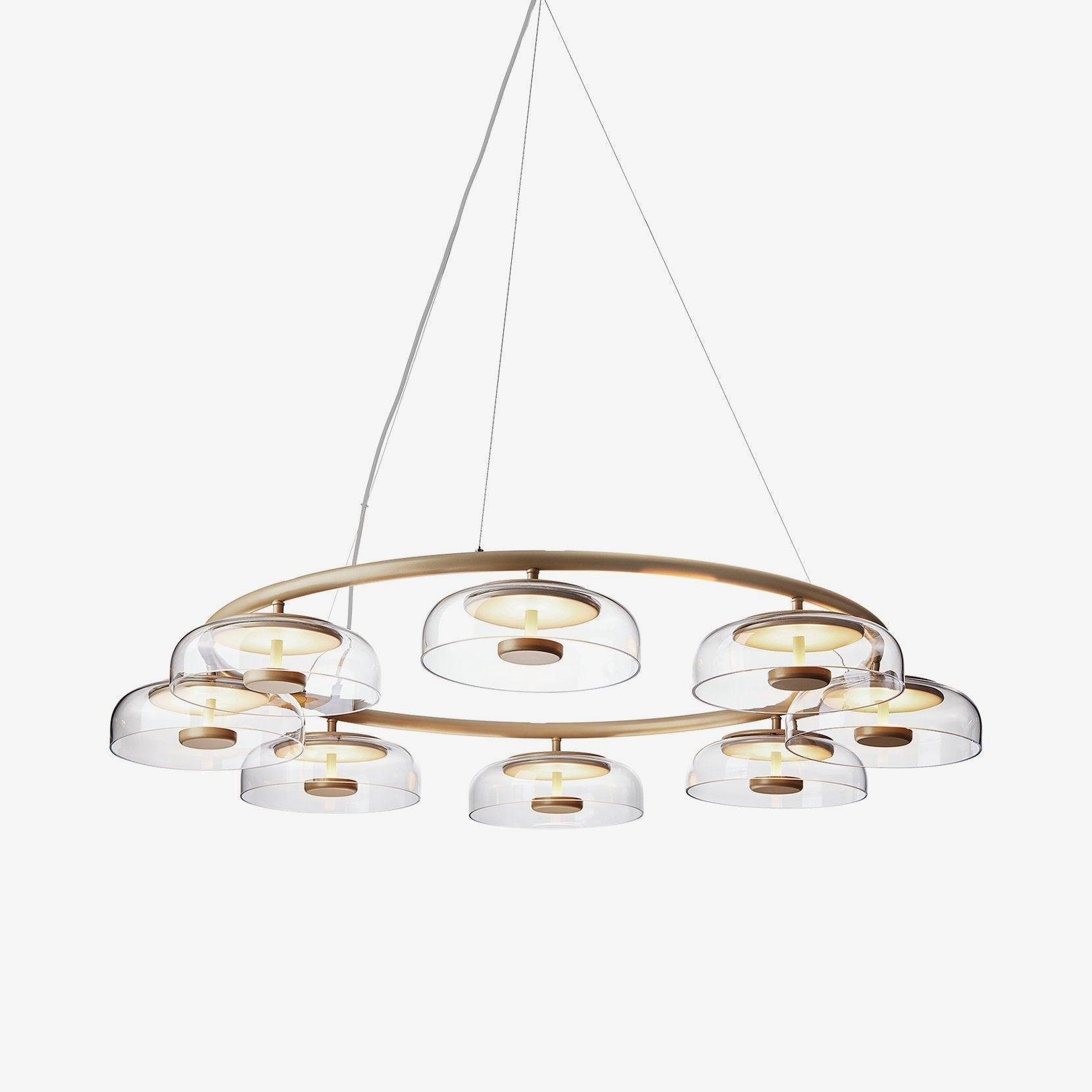 Aethera Circular Glass Chandelier