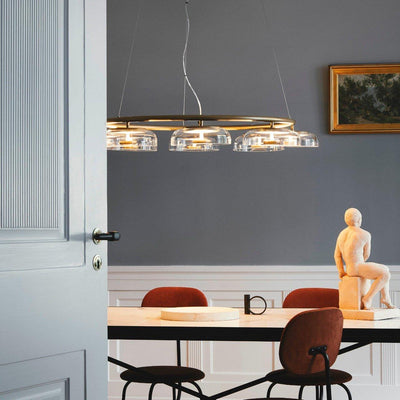 Aethera Circular Glass Chandelier