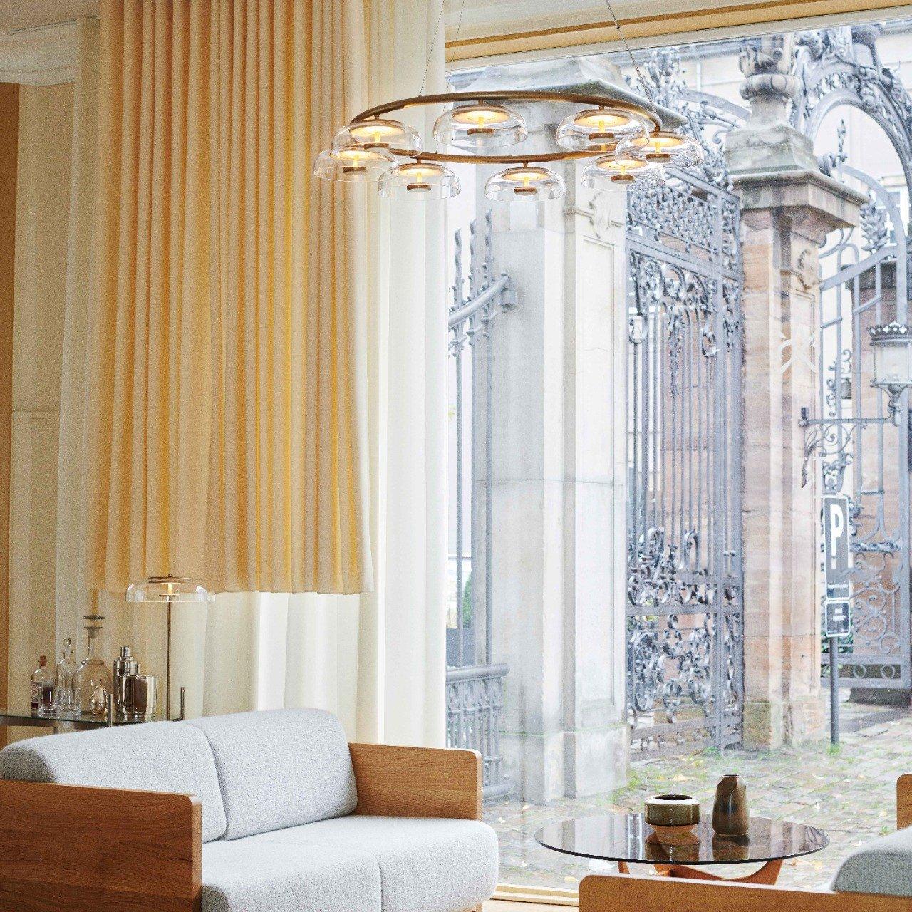 Aethera Circular Glass Chandelier