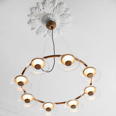 Aethera Circular Glass Chandelier