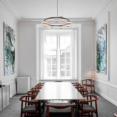 Aethera Circular Glass Chandelier
