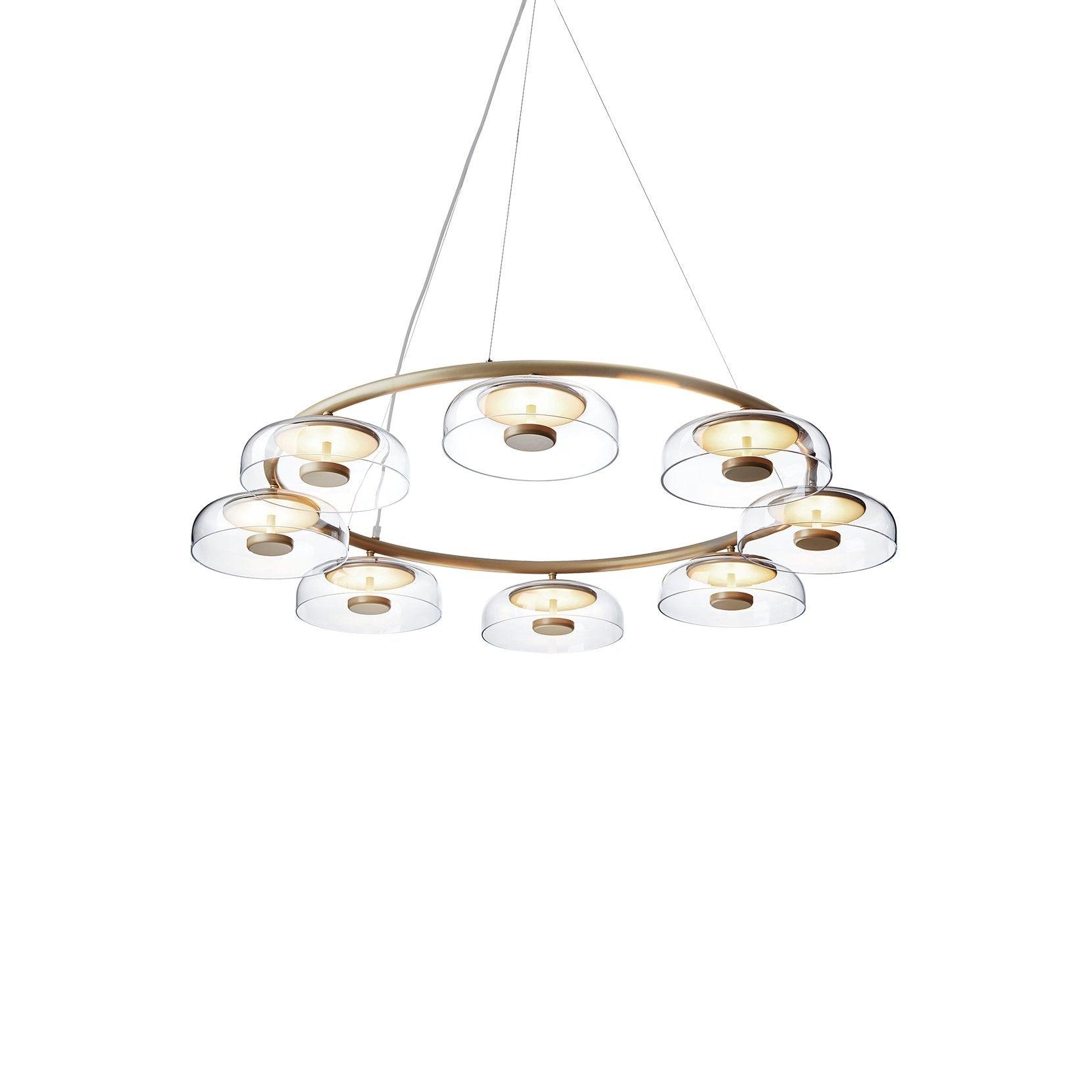 Aethera Circular Glass Chandelier