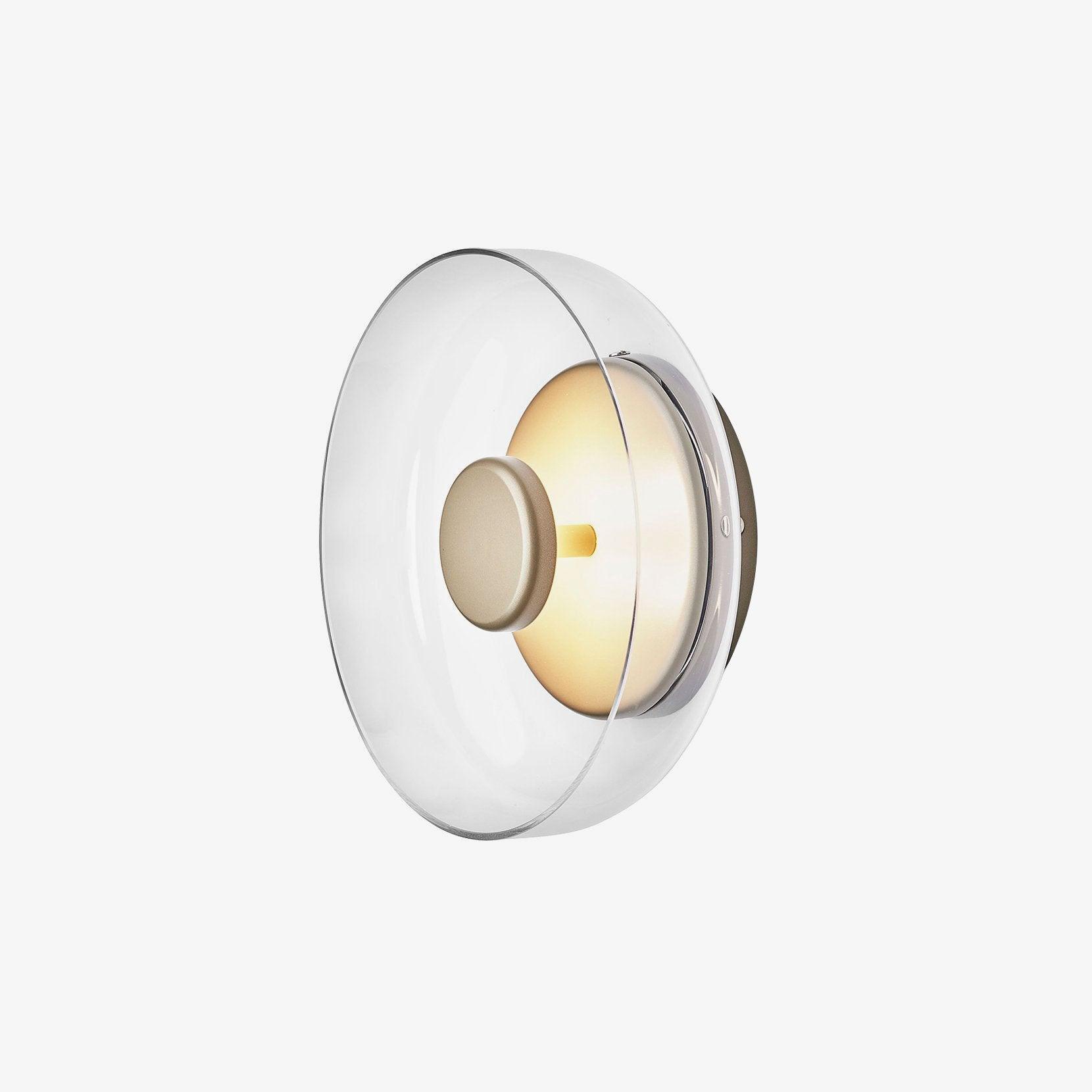Aether Brass Glass Wall Light