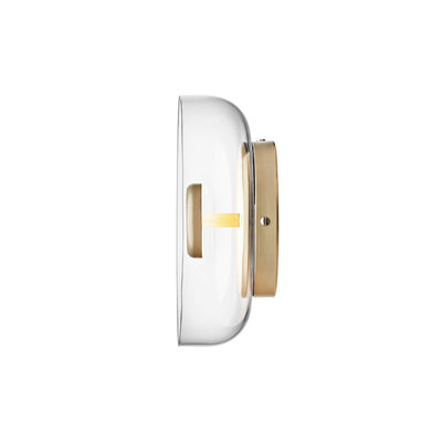 Aether Brass Glass Wall Light