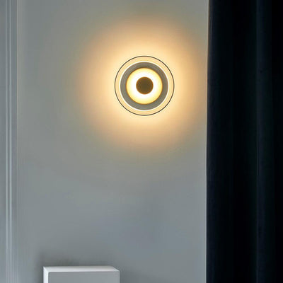 Aether Brass Glass Wall Light
