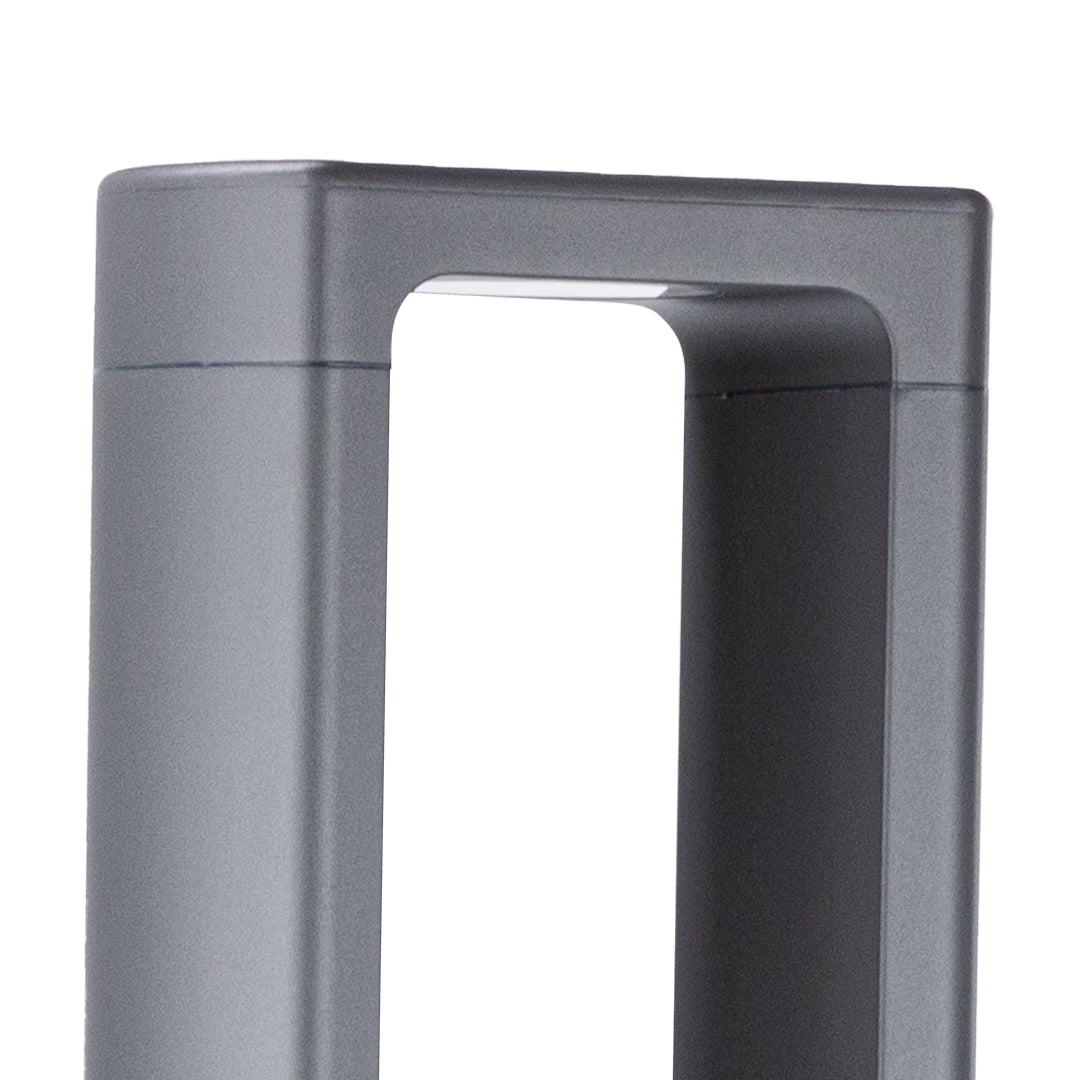 Vaessa Square LED Minimalist Aluminum Outdoor Bollard Light
