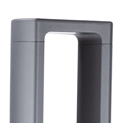 Vaessa Square LED Minimalist Aluminum Outdoor Bollard Light