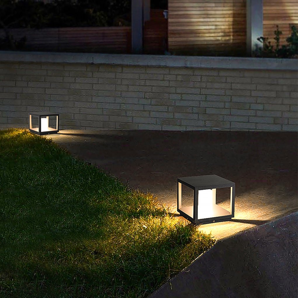 Des Decorative LED Solar Landscape Aluminum Outdoor Post Lights
