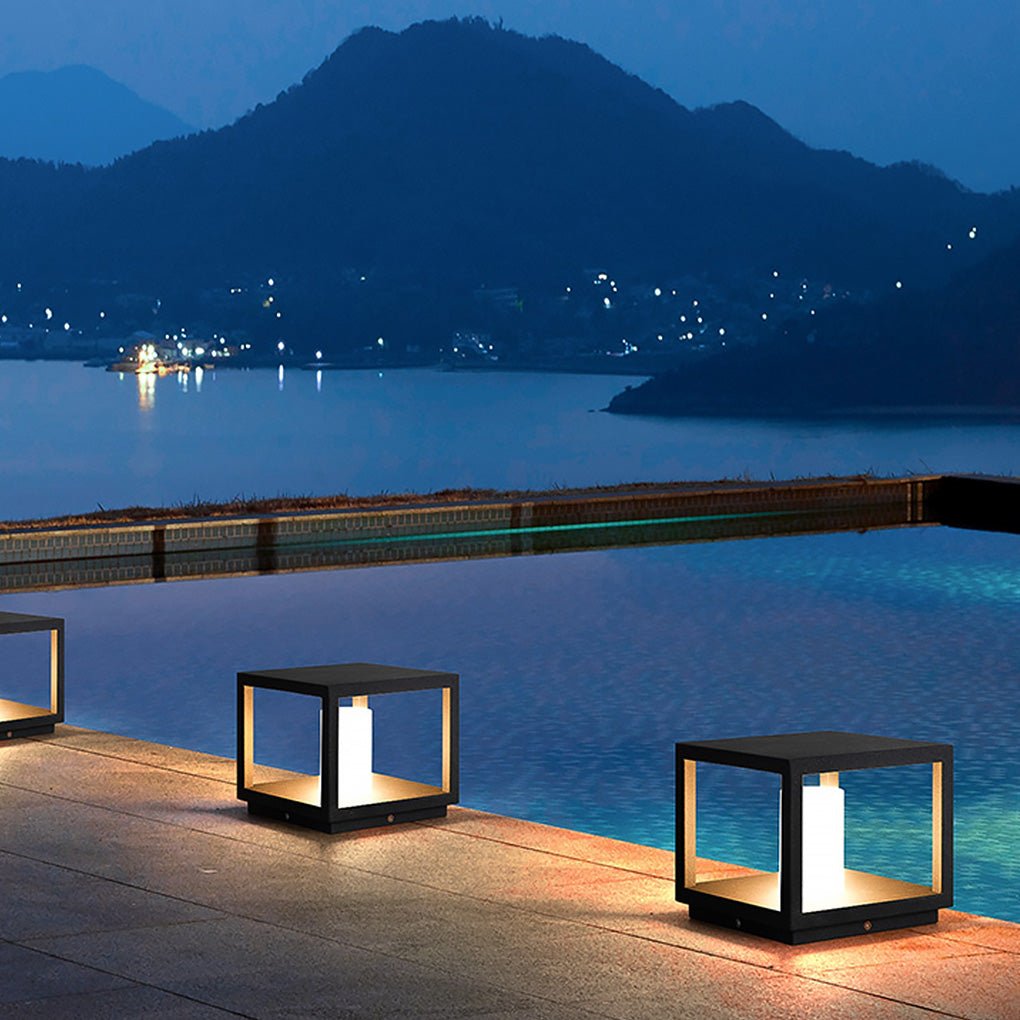 Des Decorative LED Solar Landscape Aluminum Outdoor Post Lights