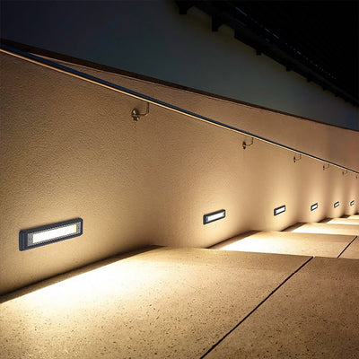 Many LED Embedded Aluminum Outdoor Steps Lights
