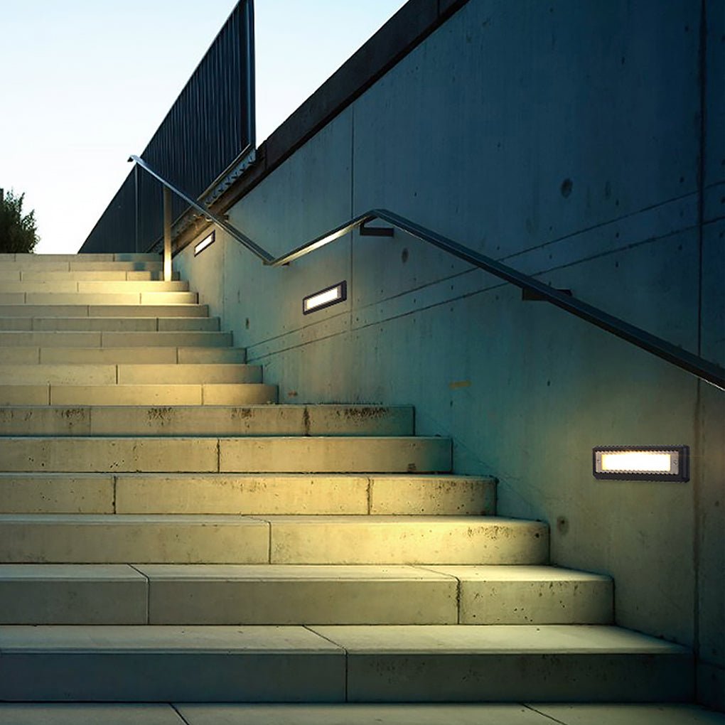 Many LED Embedded Aluminum Outdoor Steps Lights