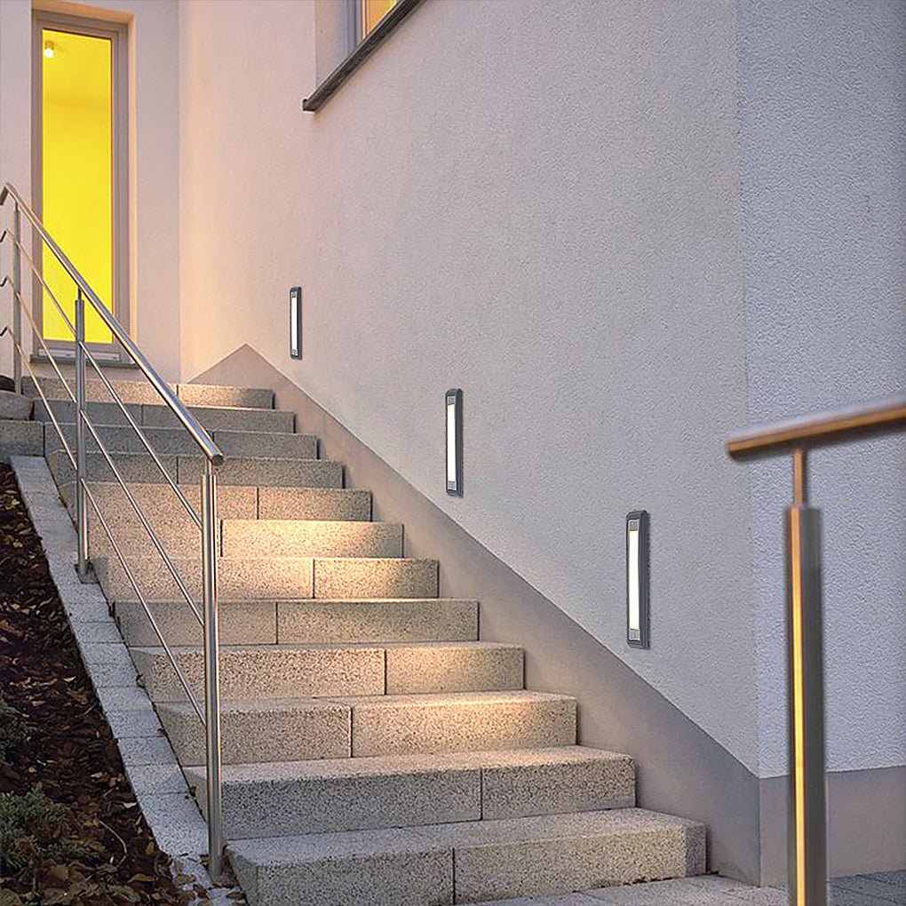 Many LED Embedded Aluminum Outdoor Steps Lights