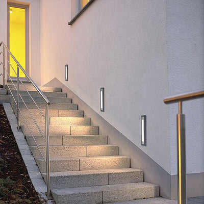Many LED Embedded Aluminum Outdoor Steps Lights