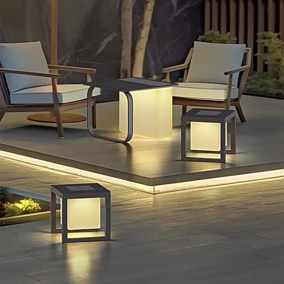 Loly Multi-Functional Tables Steel Outdoor Floor Lamps
