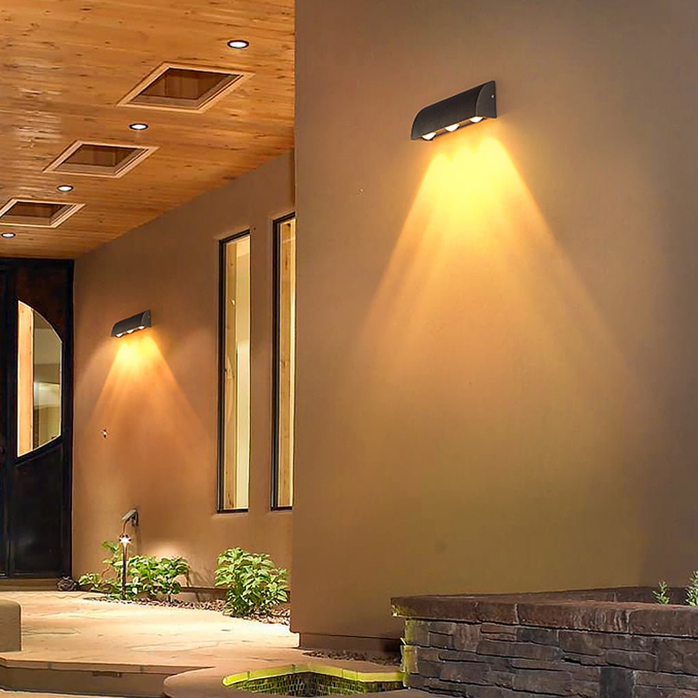 Blueber Minimalist Courtyard LED Aluminum Outdoor Wall Light