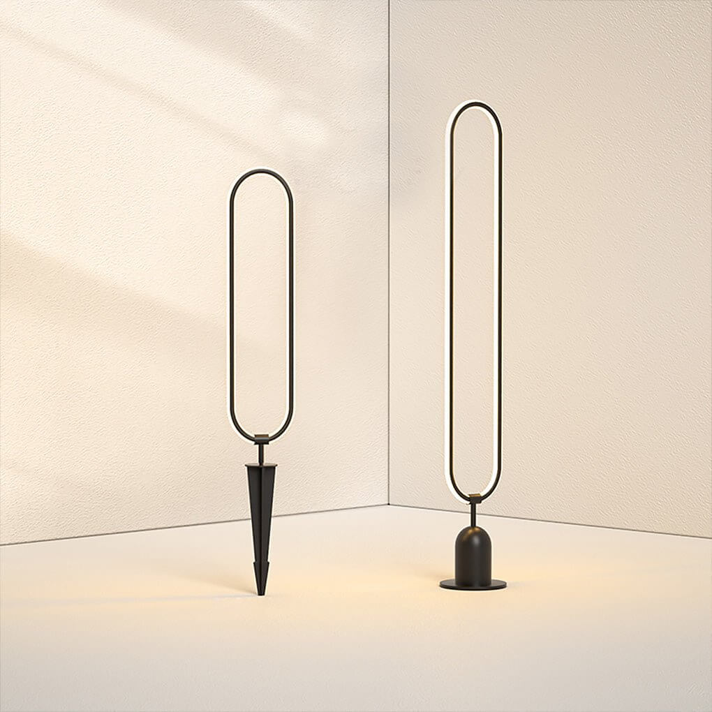 Interete Sleek Oval Ring LED Modern Aluminum Outdoor Lights