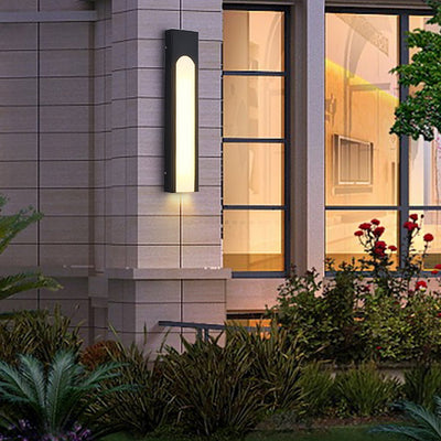 Marie Arched Trapezoid Modern Metal Outdoor Wall Lights