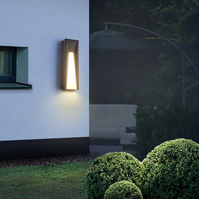 Marie Arched Trapezoid Modern Metal Outdoor Wall Lights