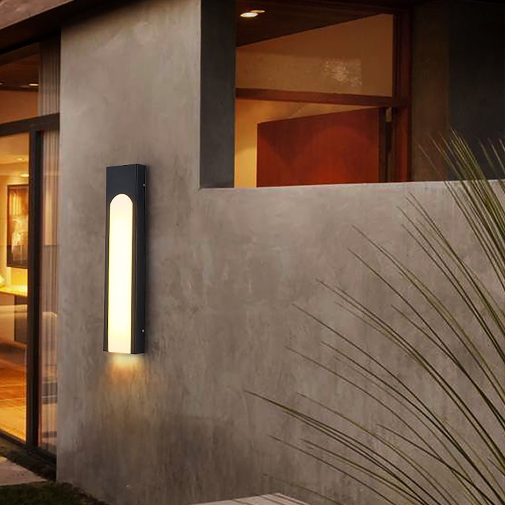 Marie Arched Trapezoid Modern Metal Outdoor Wall Lights