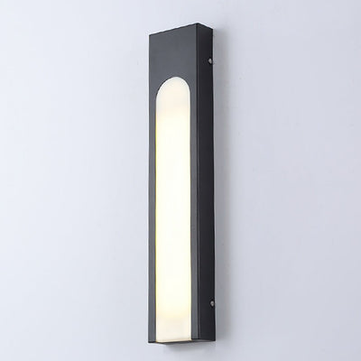 Marie Arched Trapezoid Modern Metal Outdoor Wall Lights