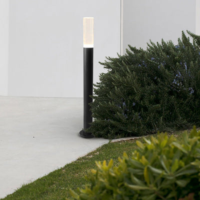 Ryan Transparent Modern Aluminum Outdoor Pathway Bollard Lights