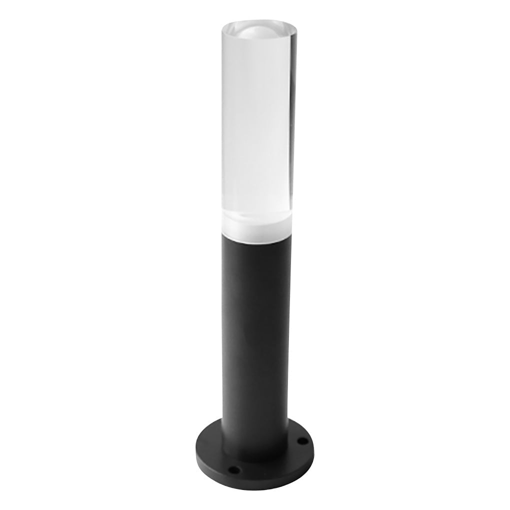 Ryan Transparent Modern Aluminum Outdoor Pathway Bollard Lights