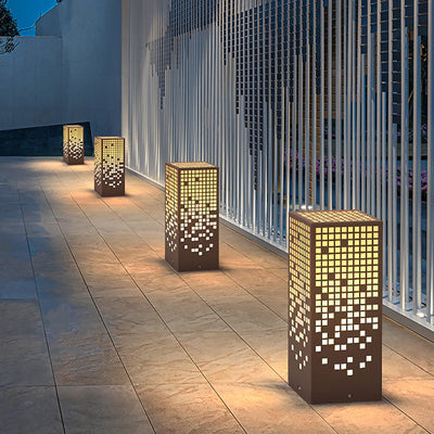 Estelle Unique Elegant Bollard Stainless Steel Outdoor Lights