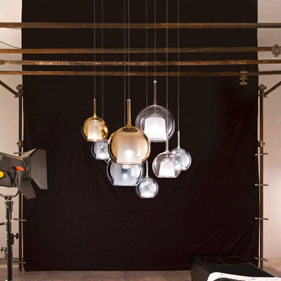 Lioranira Pendant Lamp Smoked Glass Round