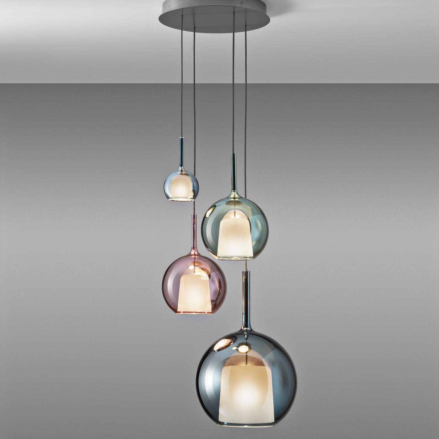 Lioranira Pendant Lamp Smoked Glass Round