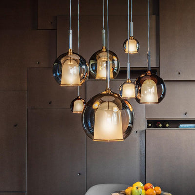 Lioranira Pendant Lamp Smoked Glass Round