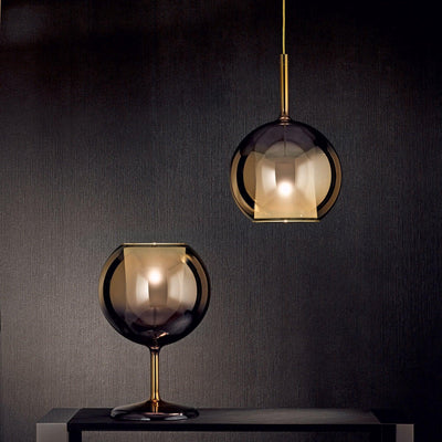 Lioranira Pendant Lamp Smoked Glass Round