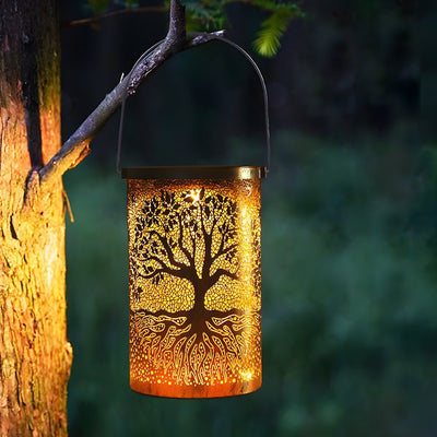 Queenie Retro Iron Hanging Solar Light