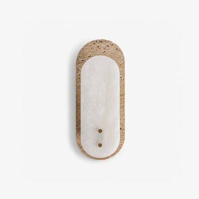 Travertine Alabaster Pill Wall Sconce