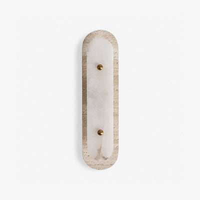 Travertine Alabaster Pill Wall Sconce
