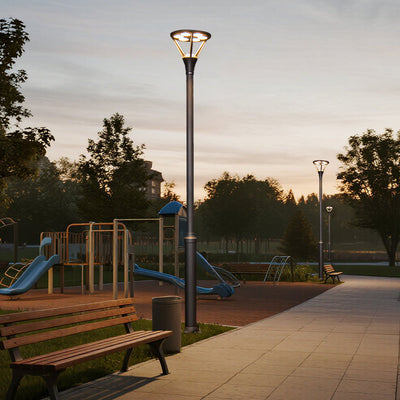 Sparng Minimalist LED Aluminum Outdoor Post Lights