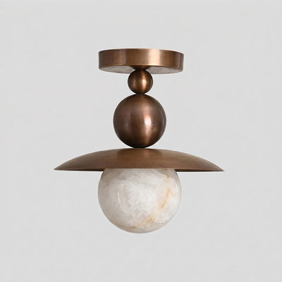 Clairfield Alabaster Flush Mount Ceiling Light