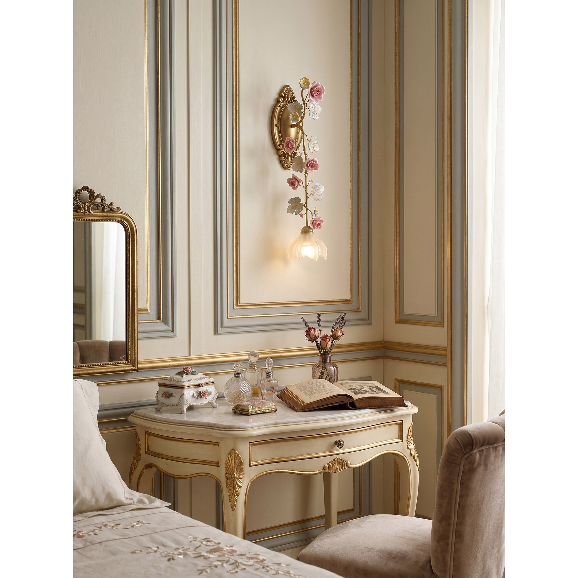 Nerahaven Floral Vine Shaped Indoor Wall Light