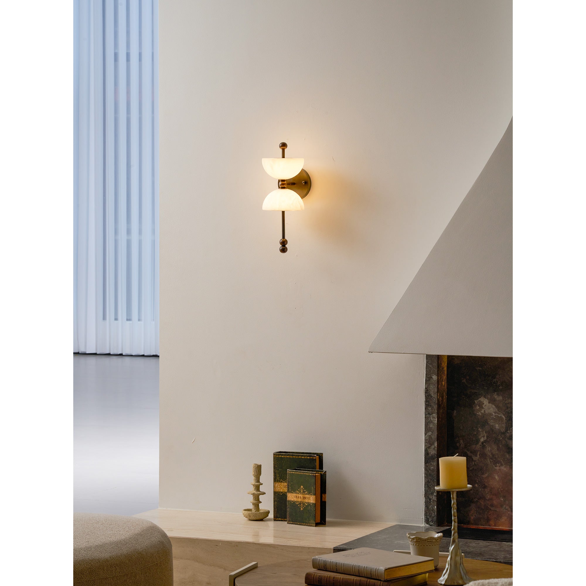 Lindenborne Alabaster Indoor Wall Light