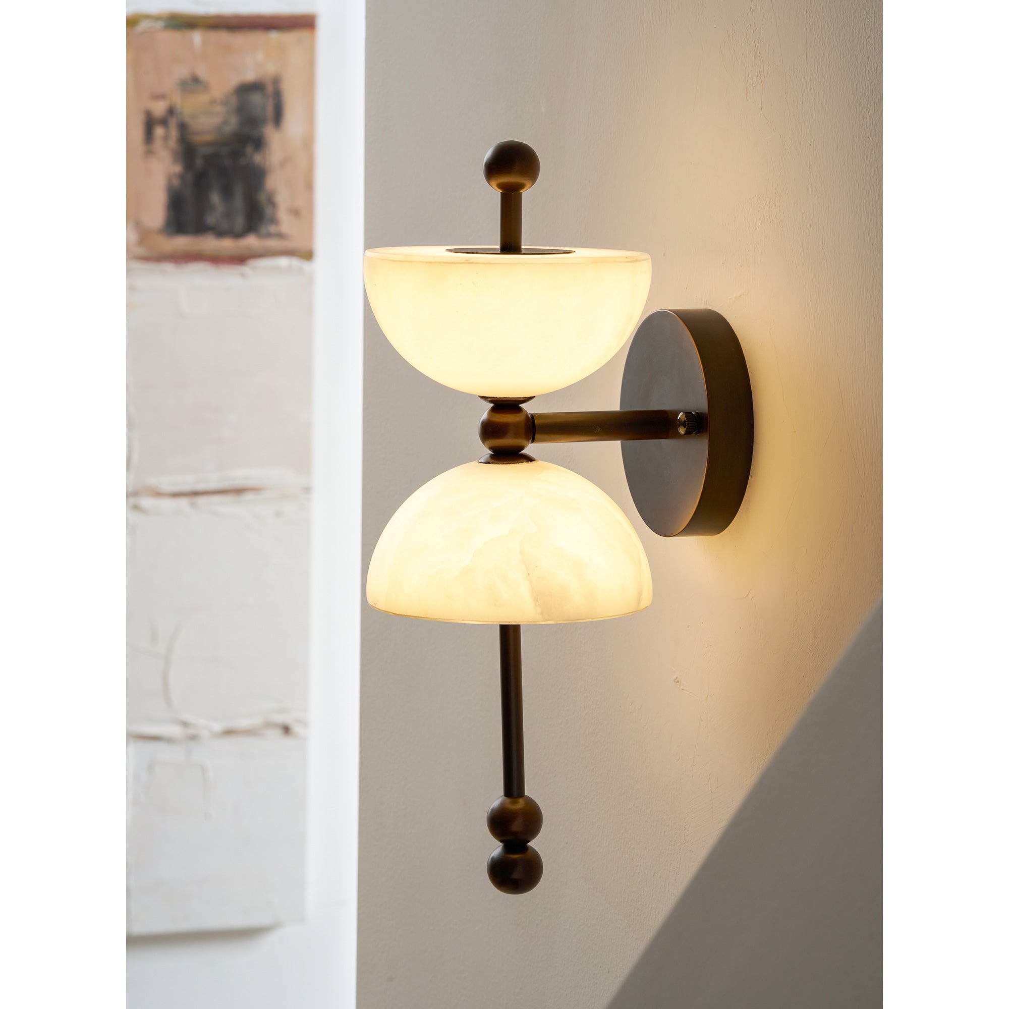 Lindenborne Alabaster Indoor Wall Light